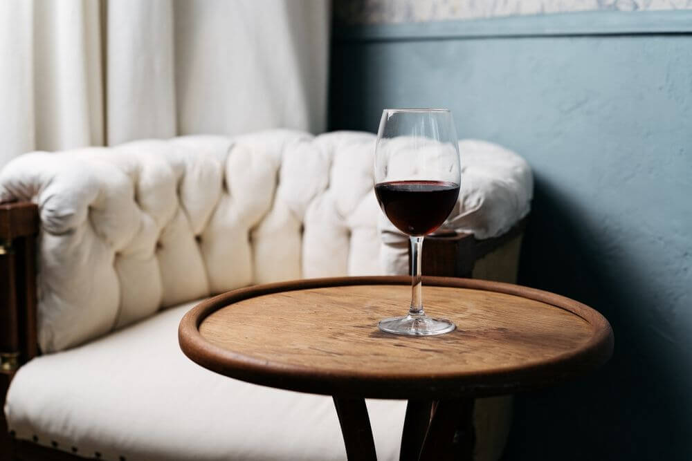 Taca de vinho malbec